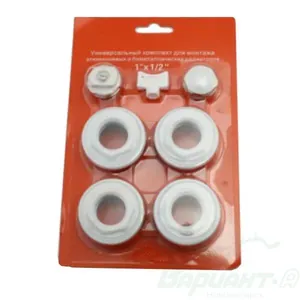 Комплект для монтажа радиатора 1x3/4 (без кронштейнов) thumbnail